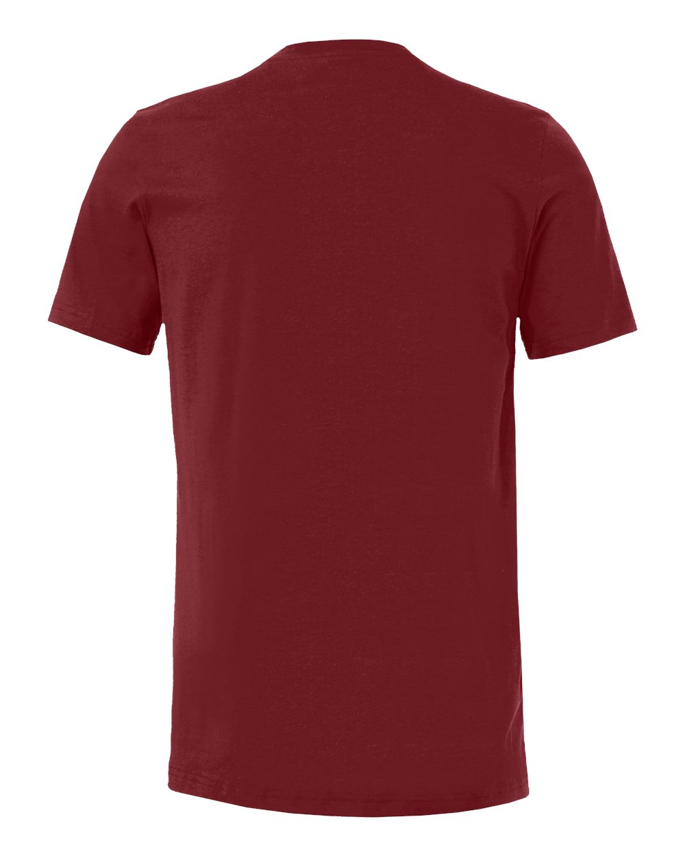 BELLA + CANVAS 3001 Jersey Tee - Cardinal - Back View
