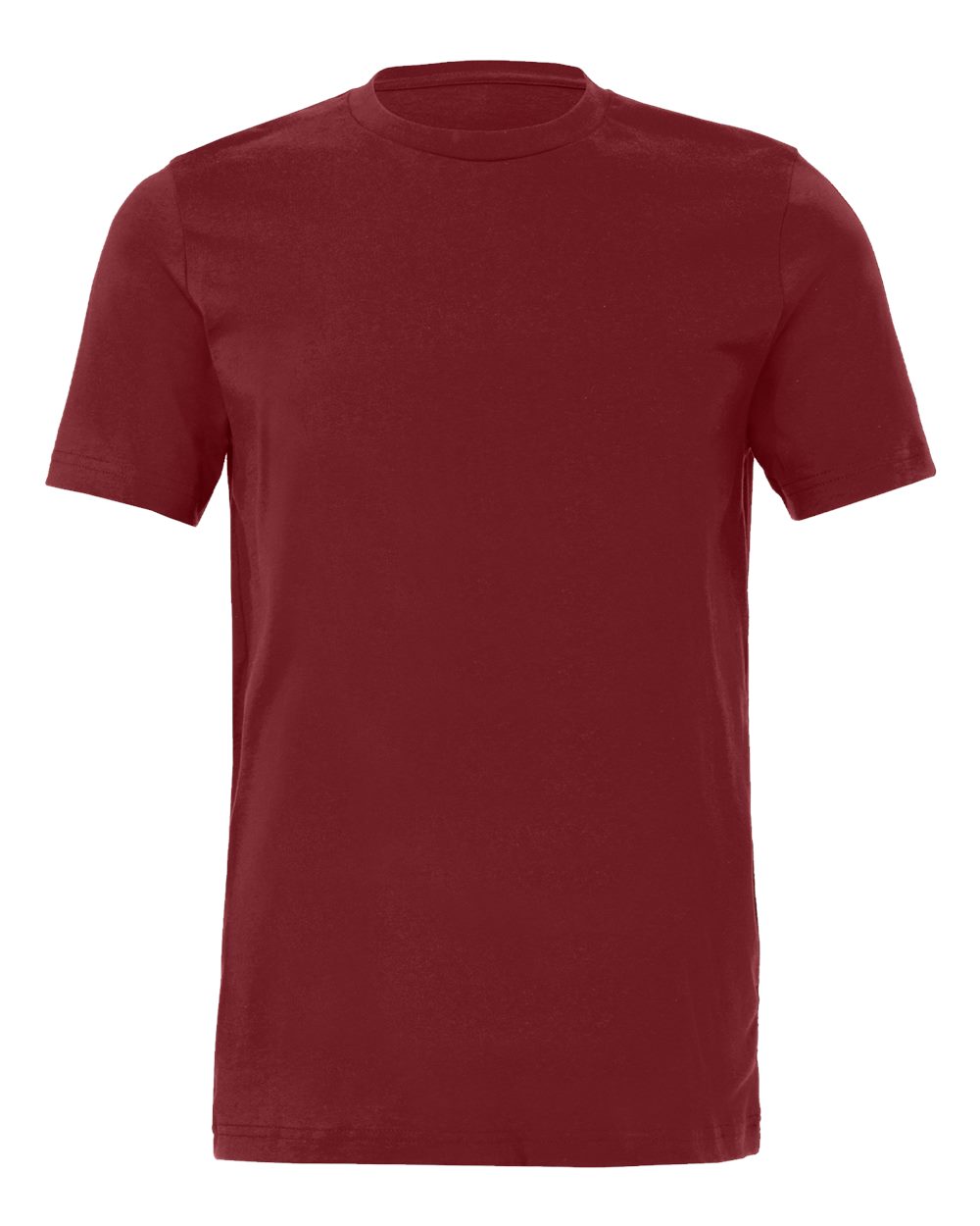 BELLA + CANVAS 3001 Jersey Tee - Cardinal - Front View