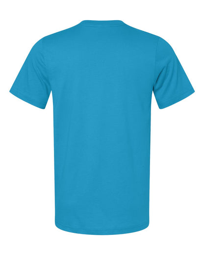 BELLA + CANVAS 3001 Jersey Tee - Aqua - Back View