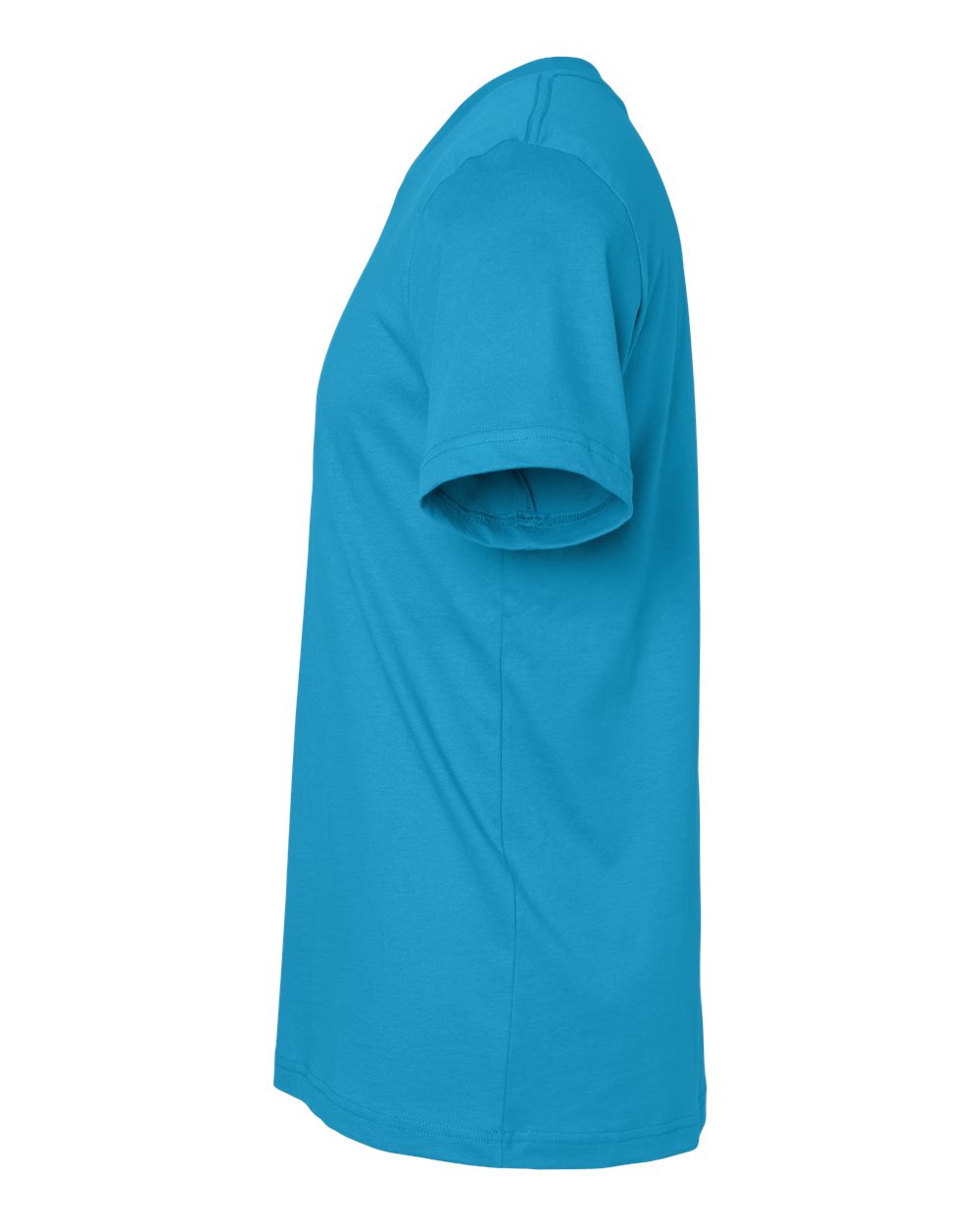 BELLA + CANVAS 3001 Jersey Tee - Aqua - Direct Side