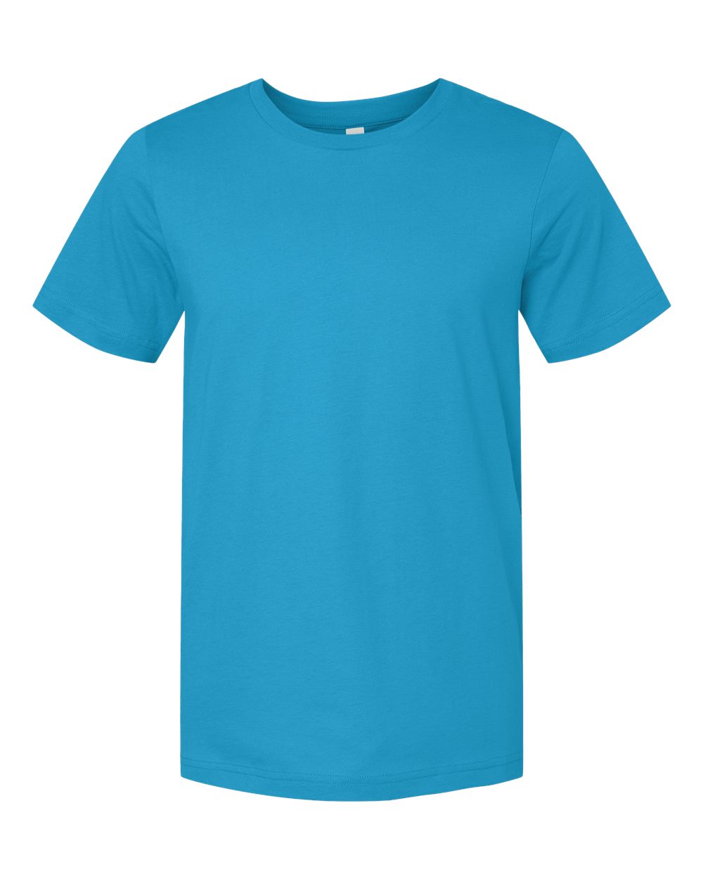BELLA + CANVAS 3001 Jersey Tee - Aqua - Front View