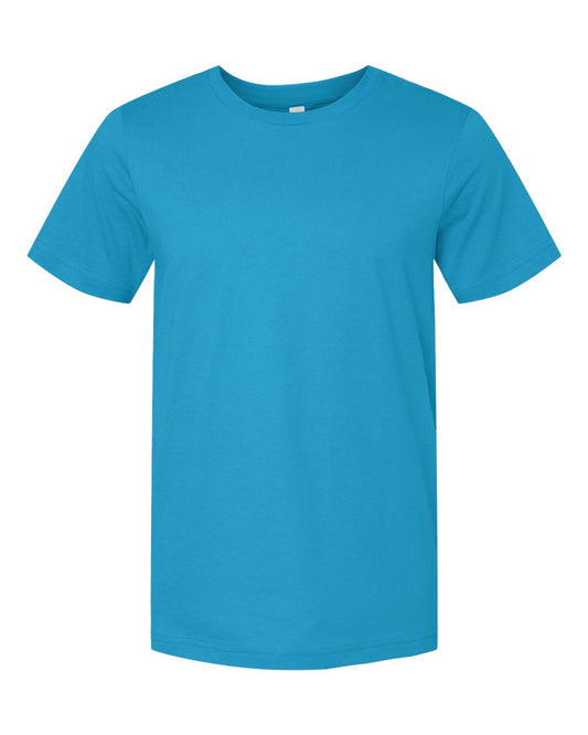 BELLA + CANVAS 3001 Jersey Tee - Aqua - Front View