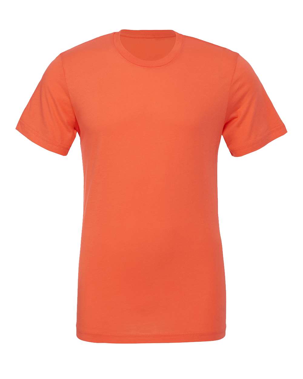 BELLA + CANVAS 3001 Jersey Tee - Coral - Front View