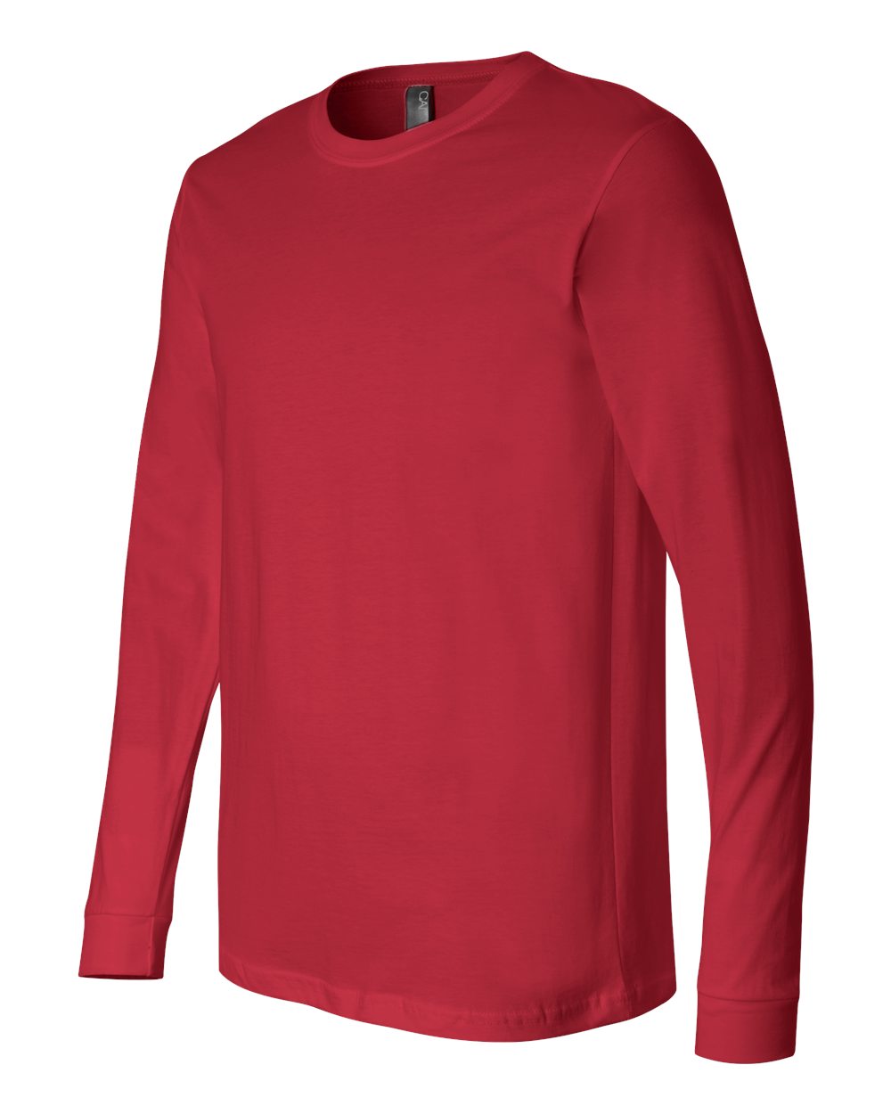 BELLA + CANVAS 3501 Unisex Jersey Long Sleeve Tee - Red - Side View