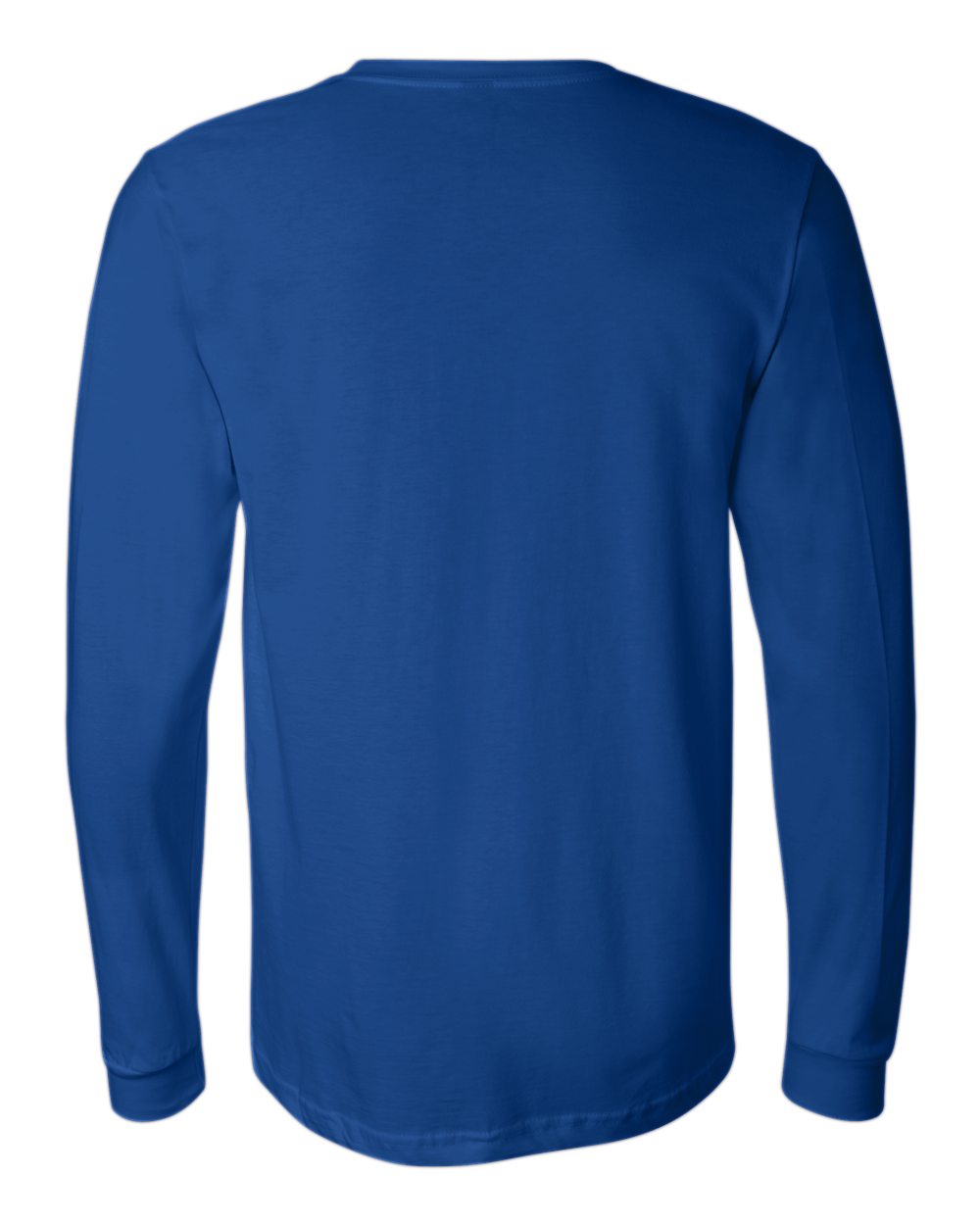 BELLA + CANVAS 3501 Unisex Jersey Long Sleeve Tee - True Royal - Back View