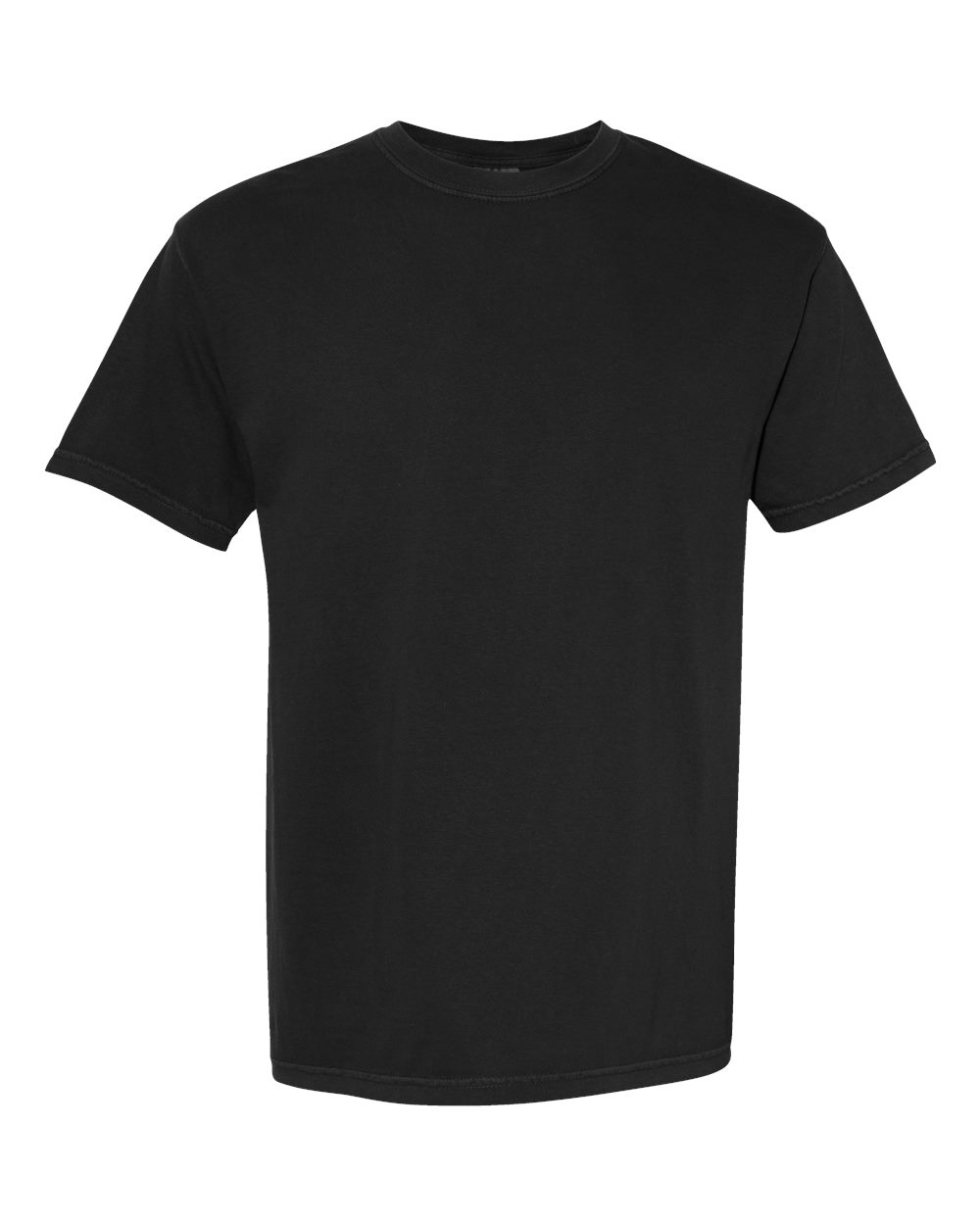 Comfort Colors 1717 Unisex Garment-Dyed Heavyweight T-Shirt - Black - Front View