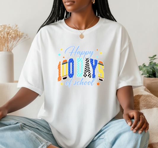 HAPPY 100 DAYS OF SCHOOL – 100 Days of School DTF Transfer