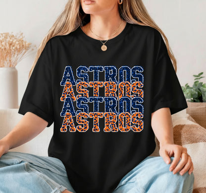 TEXAS Astros Star – Baseball DTF Transfer