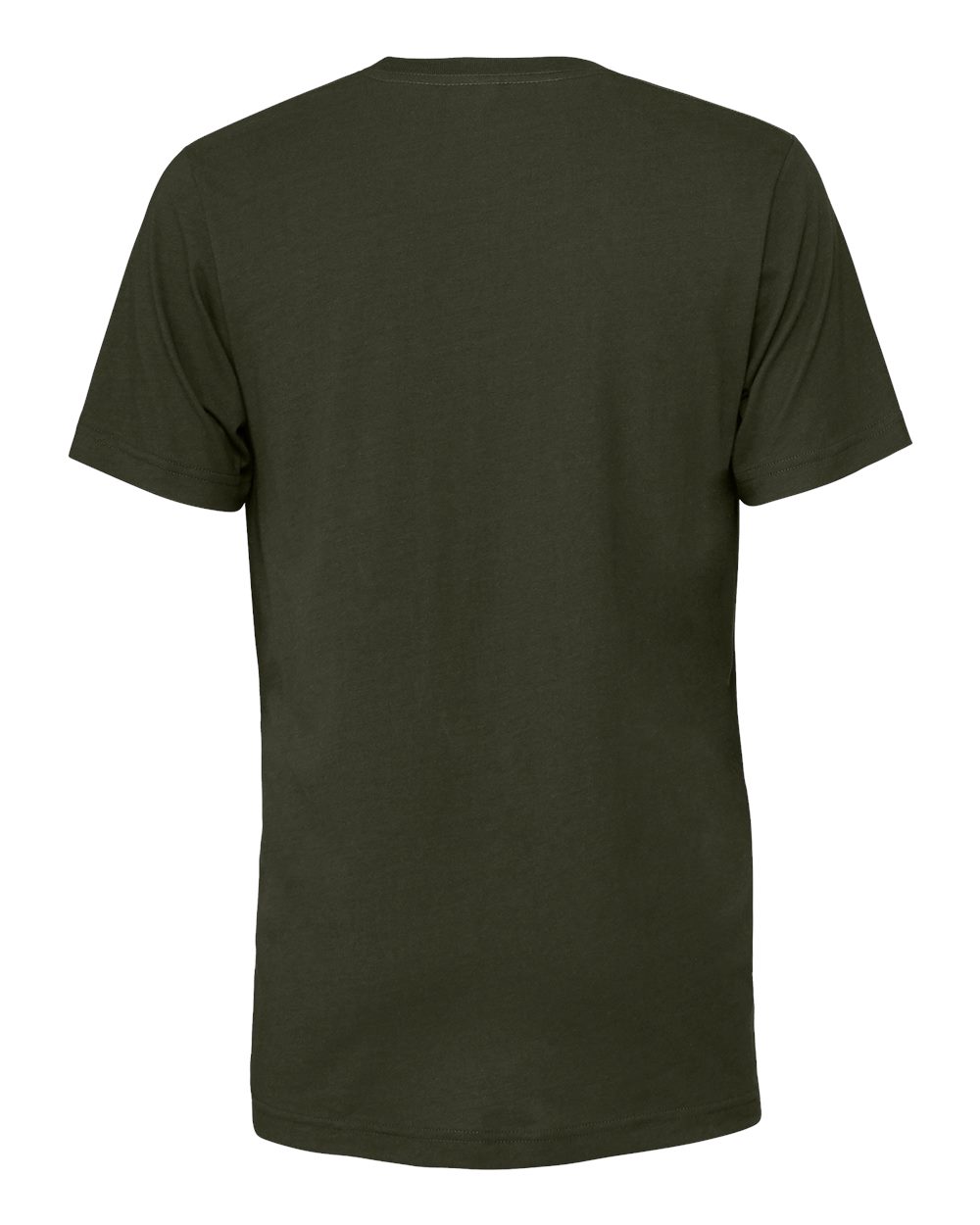 BELLA + CANVAS 3001 Jersey Tee - Dark Olive - Back View