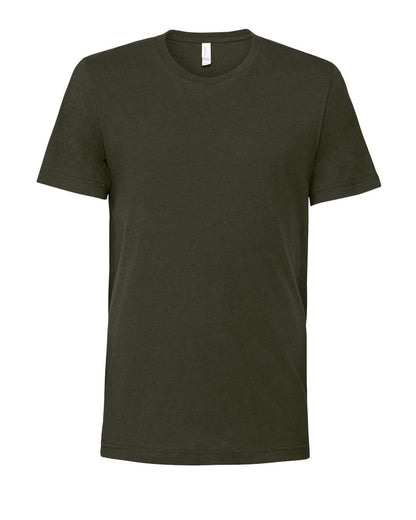 BELLA + CANVAS 3001 Jersey Tee - Dark Olive - Front View