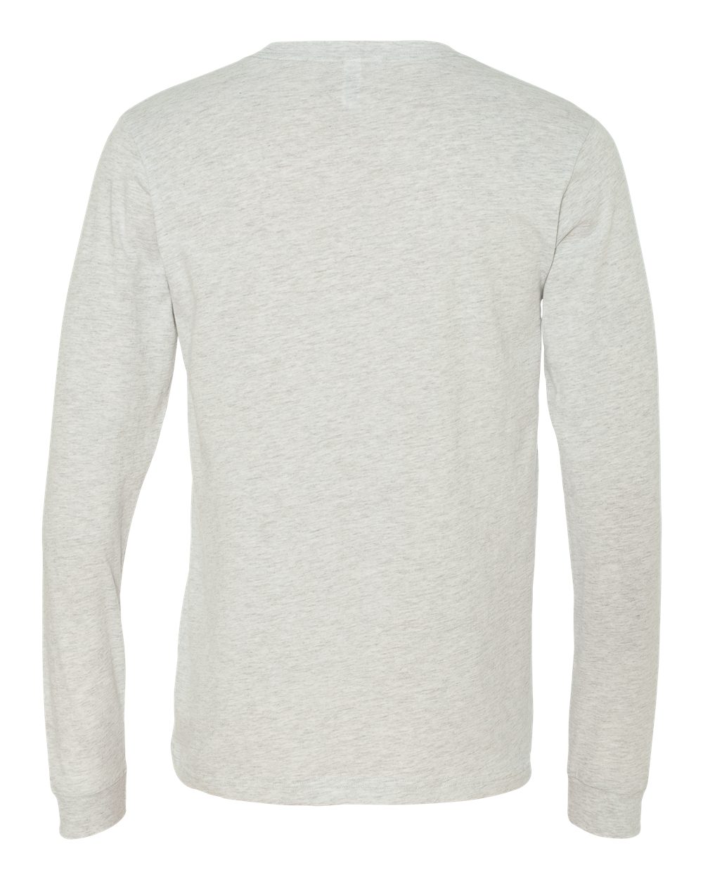 BELLA + CANVAS 3501 Unisex Jersey Long Sleeve Tee - Ash - Back View