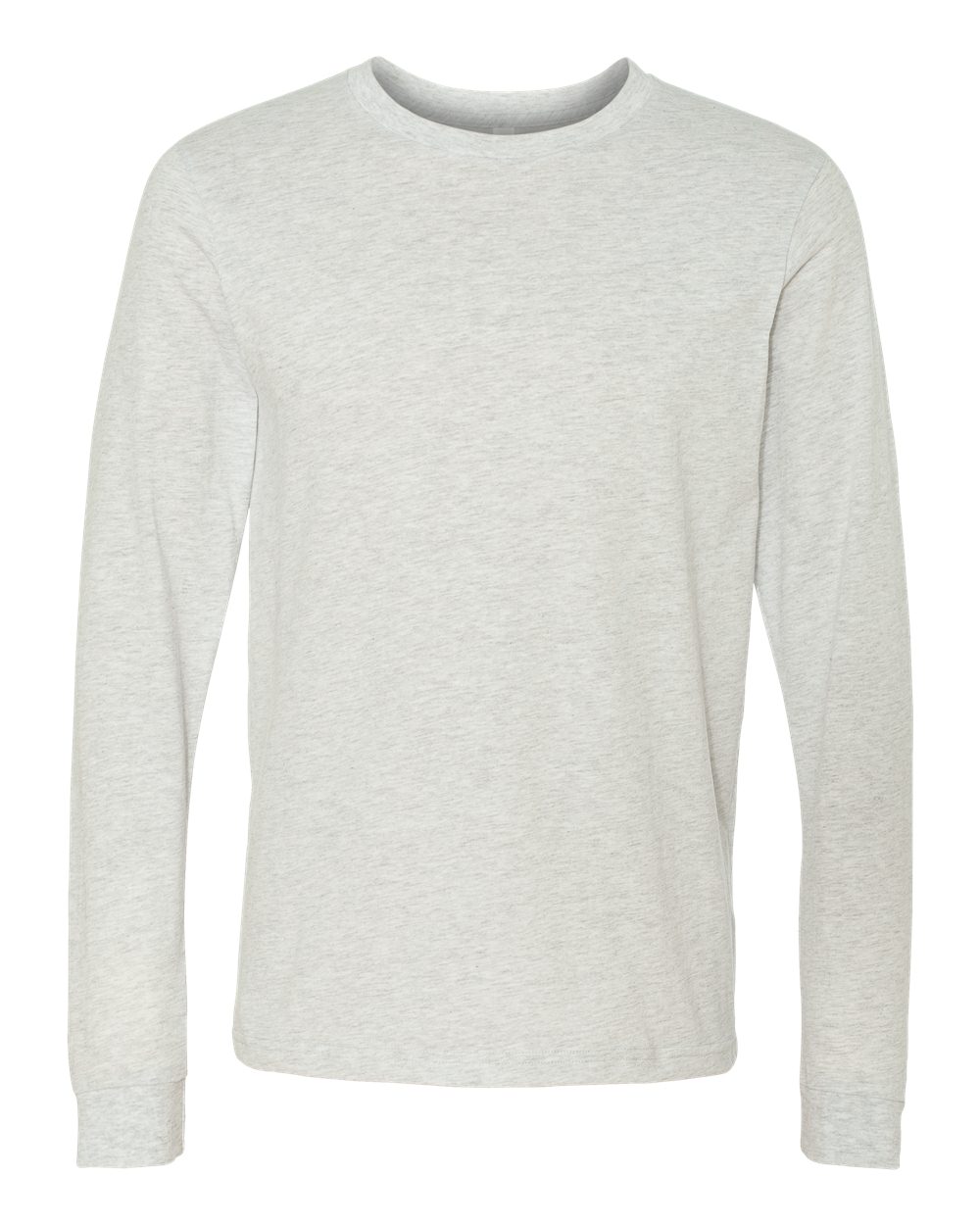BELLA + CANVAS 3501 Unisex Jersey Long Sleeve Tee - Ash - Front View