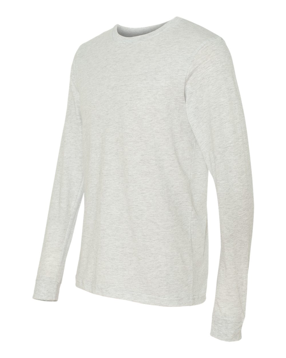 BELLA + CANVAS 3501 Unisex Jersey Long Sleeve Tee - Ash - Side View