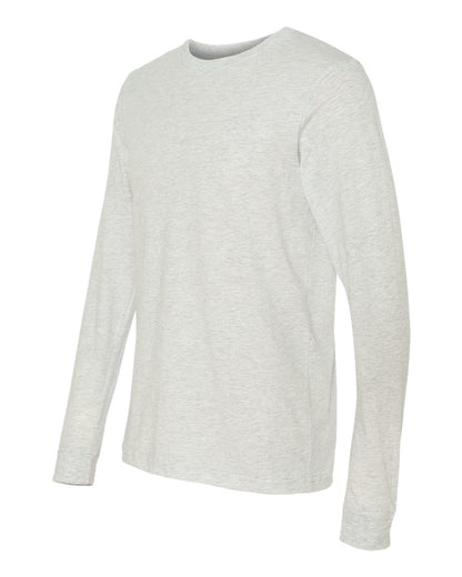BELLA + CANVAS 3501 Unisex Jersey Long Sleeve Tee - Ash - Side View