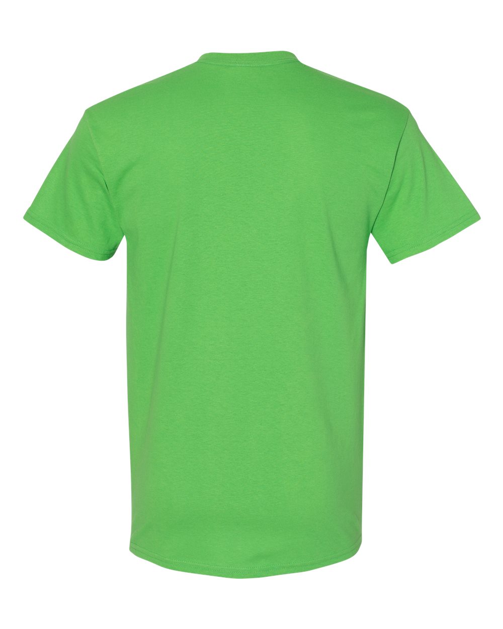 Gildan 5000 Unisex Heavy Cotton™ T-Shirt - Electric Green - Back View
