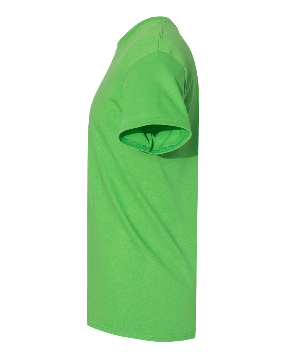 Gildan 5000 Unisex Heavy Cotton™ T-Shirt - Electric Green - Direct Side