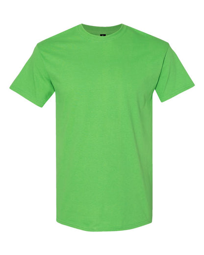 Gildan 5000 Unisex Heavy Cotton™ T-Shirt - Electric Green - Front View