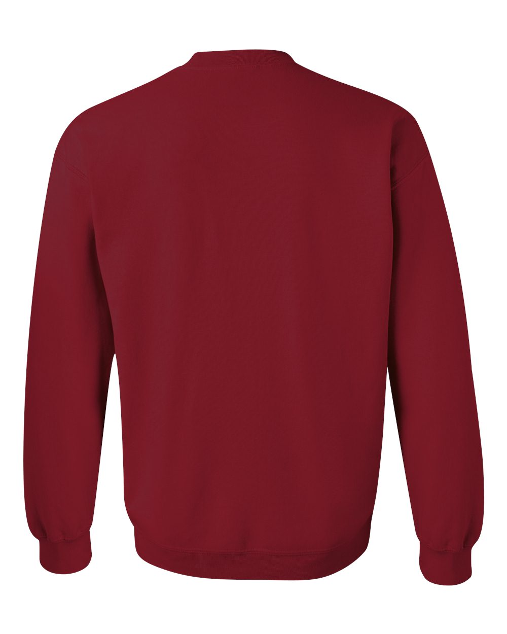 Gildan 18000 Unisex Heavy Blend™ Crewneck Sweatshirt - Cardinal Red - Back View