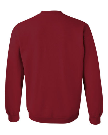 Gildan 18000 Unisex Heavy Blend™ Crewneck Sweatshirt - Cardinal Red - Back View