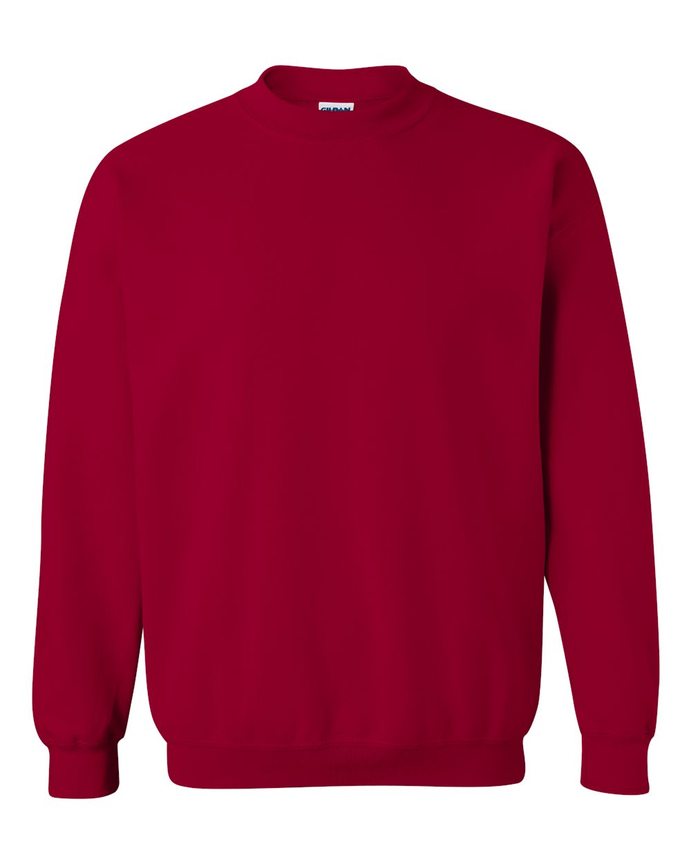 Gildan 18000 Unisex Heavy Blend™ Crewneck Sweatshirt - Cardinal Red - Front View