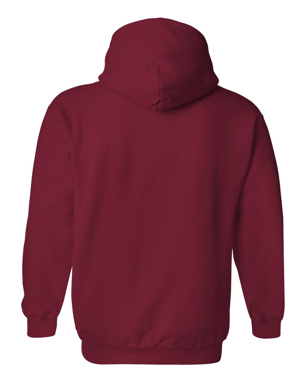 Gildan 18500 Unisex Heavy Blend™ Hooded Sweatshirt - Cardinal Red - Back View