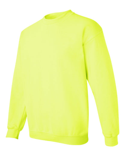 Gildan 18000 Unisex Heavy Blend™ Crewneck Sweatshirt - Safety Green - Side View