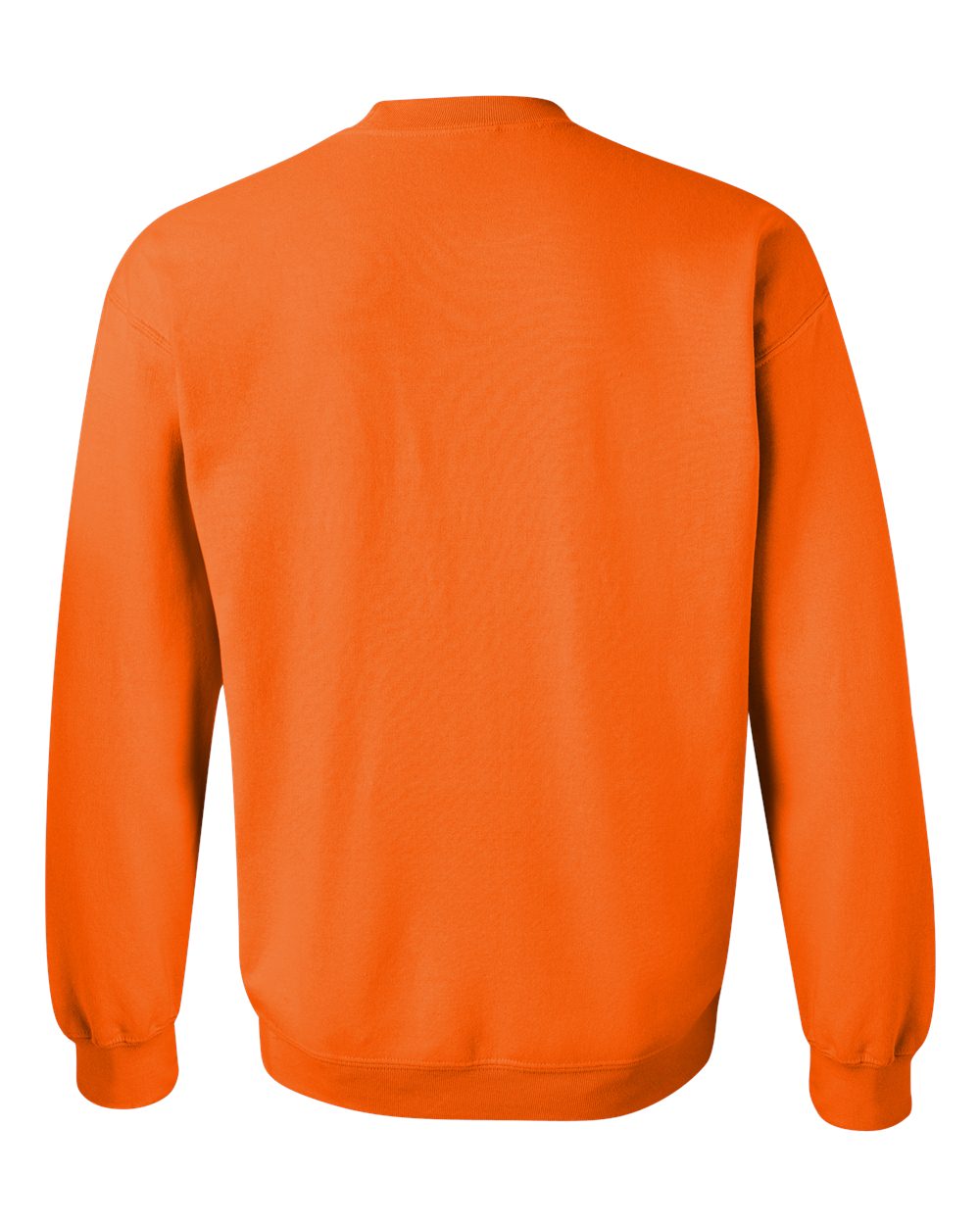 Gildan 18000 Unisex Heavy Blend™ Crewneck Sweatshirt - Safety Orange - Back View