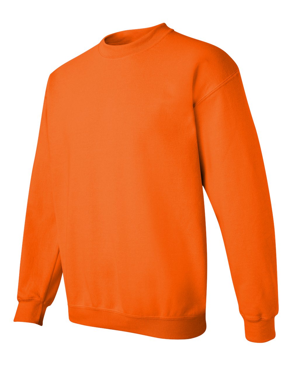 Gildan 18000 Unisex Heavy Blend™ Crewneck Sweatshirt - Safety Orange - Side View