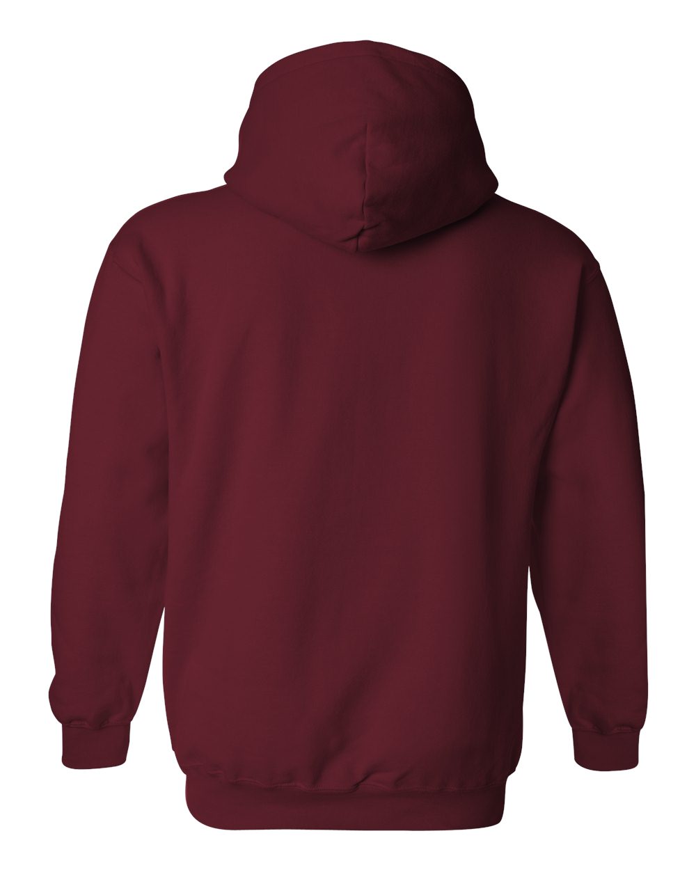 Gildan 18500 Unisex Heavy Blend™ Hooded Sweatshirt - Garnet - Back View