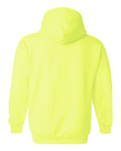 Gildan 18500 Unisex Heavy Blend™ Hooded Sweatshirt - Safety Green - Back View