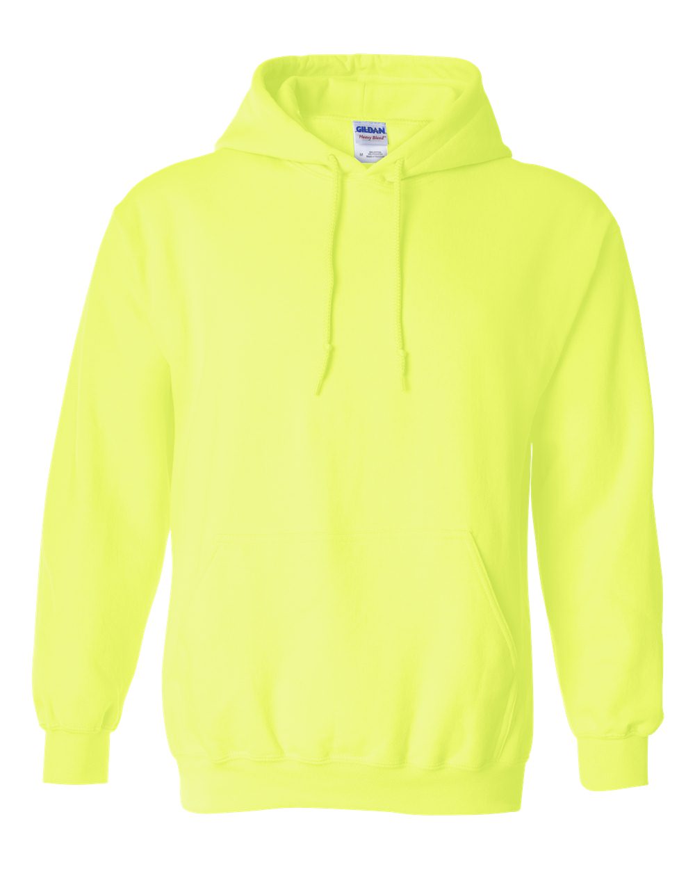 Gildan 18500 Unisex Heavy Blend™ Hooded Sweatshirt - Safety Green - Front View
