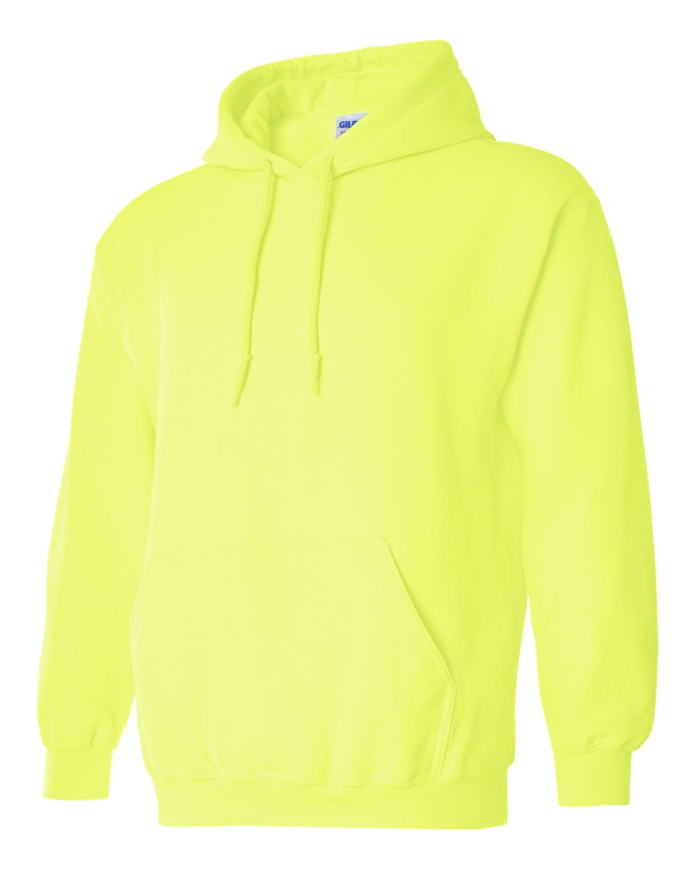 Gildan 18500 Unisex Heavy Blend™ Hooded Sweatshirt - Safety Green - Side View