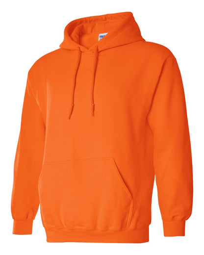 Gildan 18500 Unisex Heavy Blend™ Hooded Sweatshirt - Safety Orange - Side View