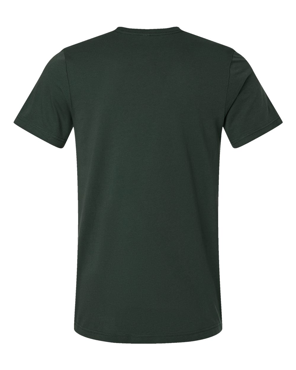 BELLA + CANVAS 3001 Jersey Tee - Hunter Green - Back View