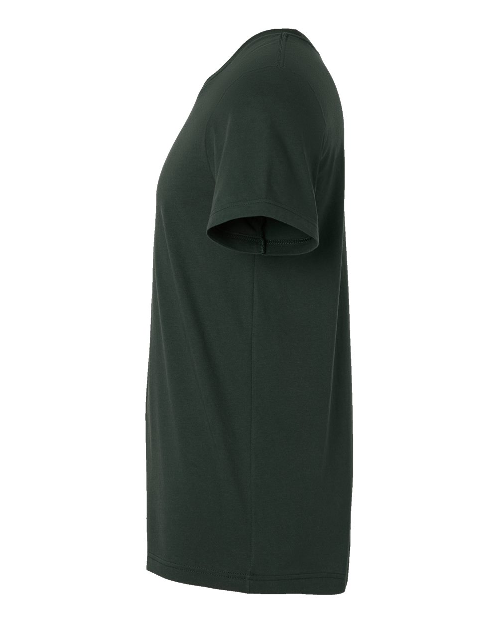 BELLA + CANVAS 3001 Jersey Tee - Hunter Green - Direct Side
