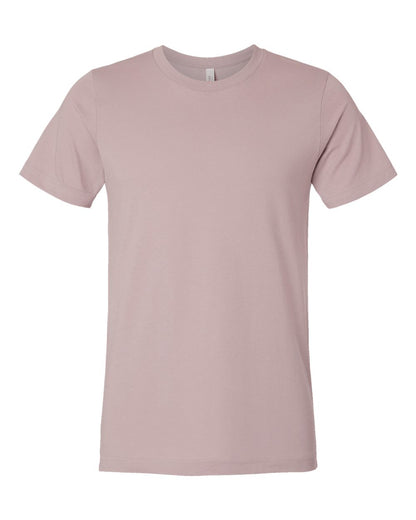 BELLA + CANVAS 3001 Jersey Tee - Pink Gravel - Front View