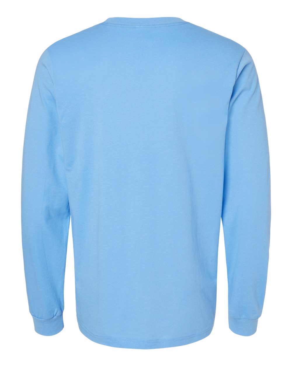 BELLA + CANVAS 3501 Unisex Jersey Long Sleeve Tee - Carolina Blue - Back View