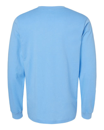 BELLA + CANVAS 3501 Unisex Jersey Long Sleeve Tee - Carolina Blue - Back View