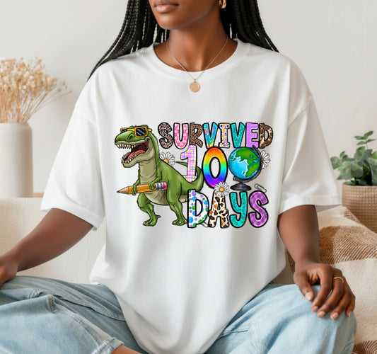 I Survived 100 Days Of School – Student DTF Transfer