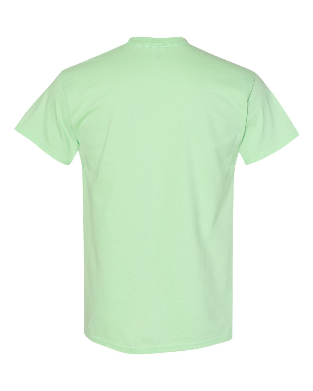 Gildan 5000 Unisex Heavy Cotton™ T-Shirt - Mint Green - Back View