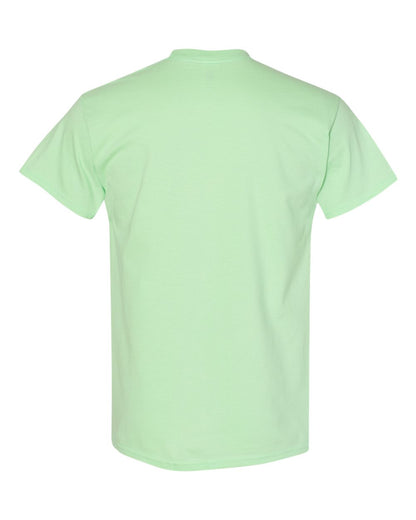 Gildan 5000 Unisex Heavy Cotton™ T-Shirt - Mint Green - Back View