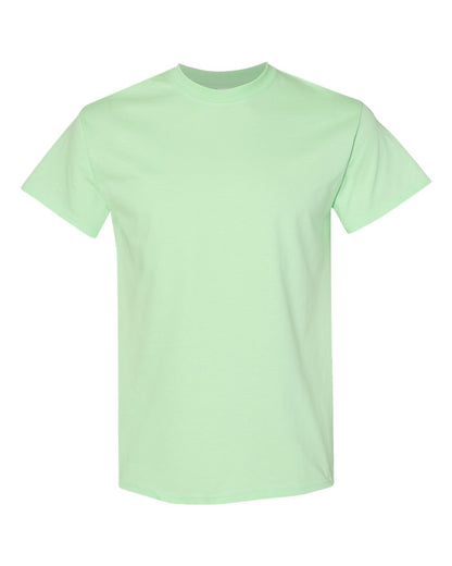 Gildan 5000 Unisex Heavy Cotton™ T-Shirt - Mint Green - Front View