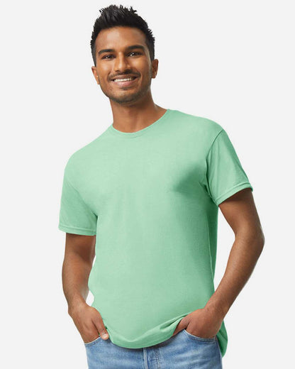 Gildan 5000 Unisex Heavy Cotton™ T-Shirt - Mint Green - On Model Front