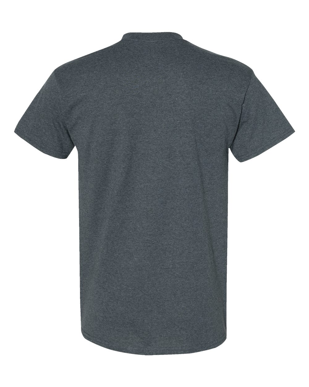 Gildan 5000 Unisex Heavy Cotton™ T-Shirt - Dark Heather - Back View