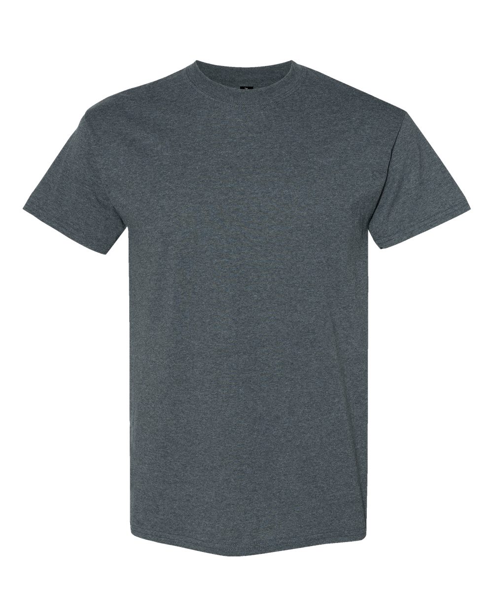 Gildan 5000 Unisex Heavy Cotton™ T-Shirt - Dark Heather - Front View