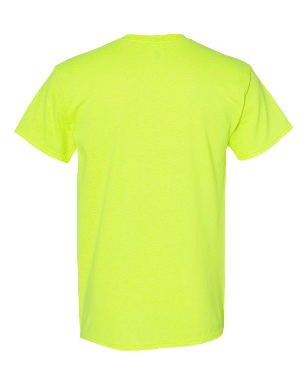 Gildan 5000 Unisex Heavy Cotton™ T-Shirt - Safety Green - Back View