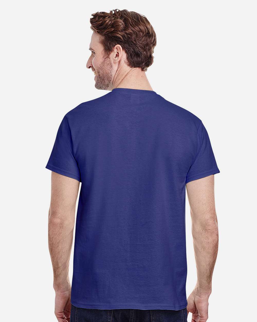 Gildan 5000 Unisex Heavy Cotton™ T-Shirt - Cobalt - On Model Back