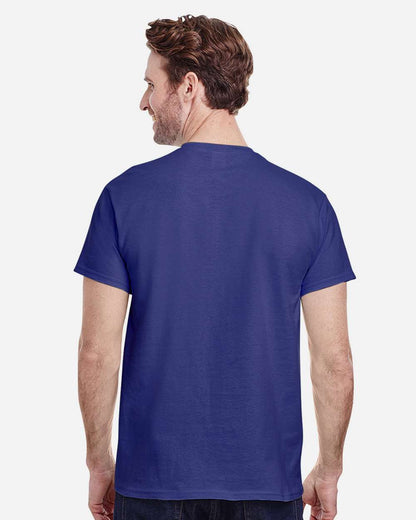 Gildan 5000 Unisex Heavy Cotton™ T-Shirt - Cobalt - On Model Back