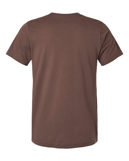 BELLA + CANVAS 3001 Jersey Tee - Cocoa - Back View