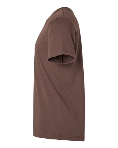BELLA + CANVAS 3001 Jersey Tee - Cocoa - Direct Side